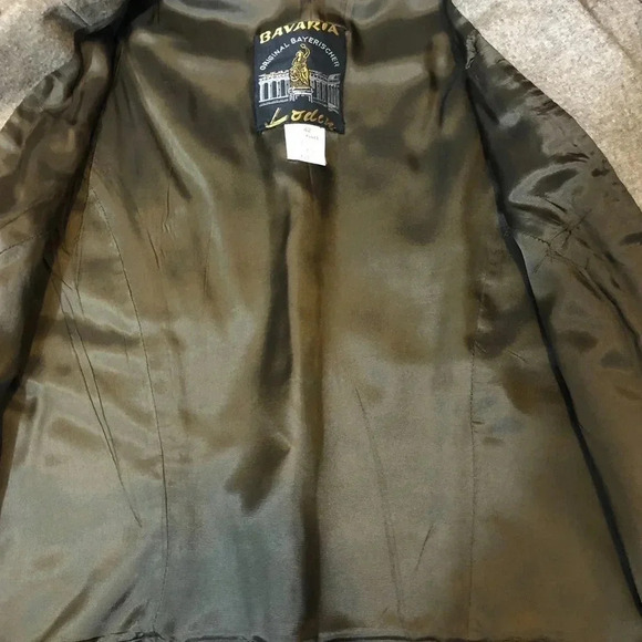 BAVARIA BLAZER VINTAGE TAN BROWM WOOL BLEND TUXEDO STYLE SIZE MEDIUM - Picture 8 of 10